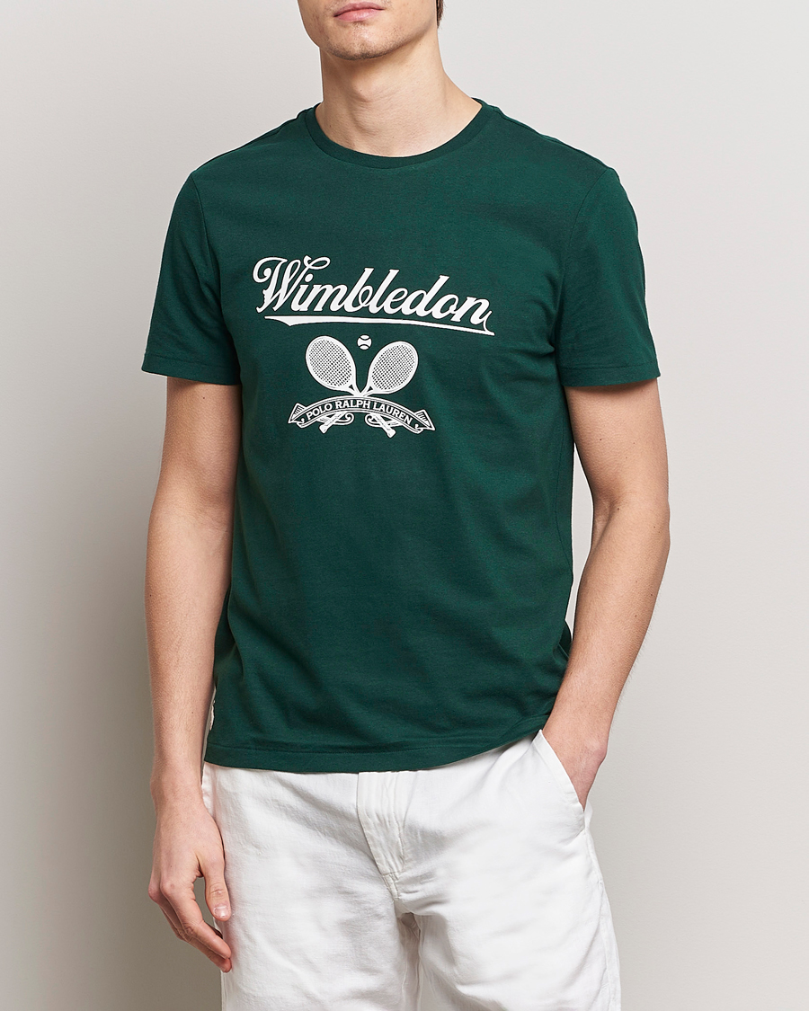Herre | T-Shirts | Polo Ralph Lauren | Wimbledon Printed Tee Moss Agate