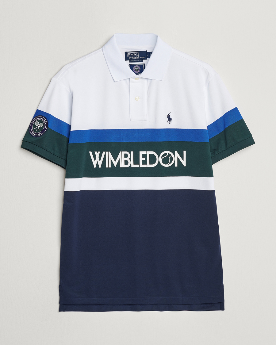 Herr | Pikéer | Polo Ralph Lauren | Wimbledon Block Custom Slim Fit Polo Refined Navy/Multi
