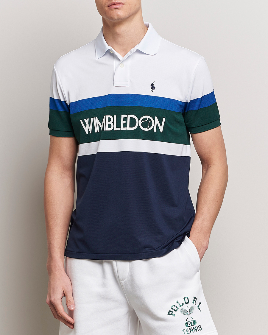 Herr | Polo Ralph Lauren | Polo Ralph Lauren | Wimbledon Block Custom Slim Fit Polo Refined Navy/Multi