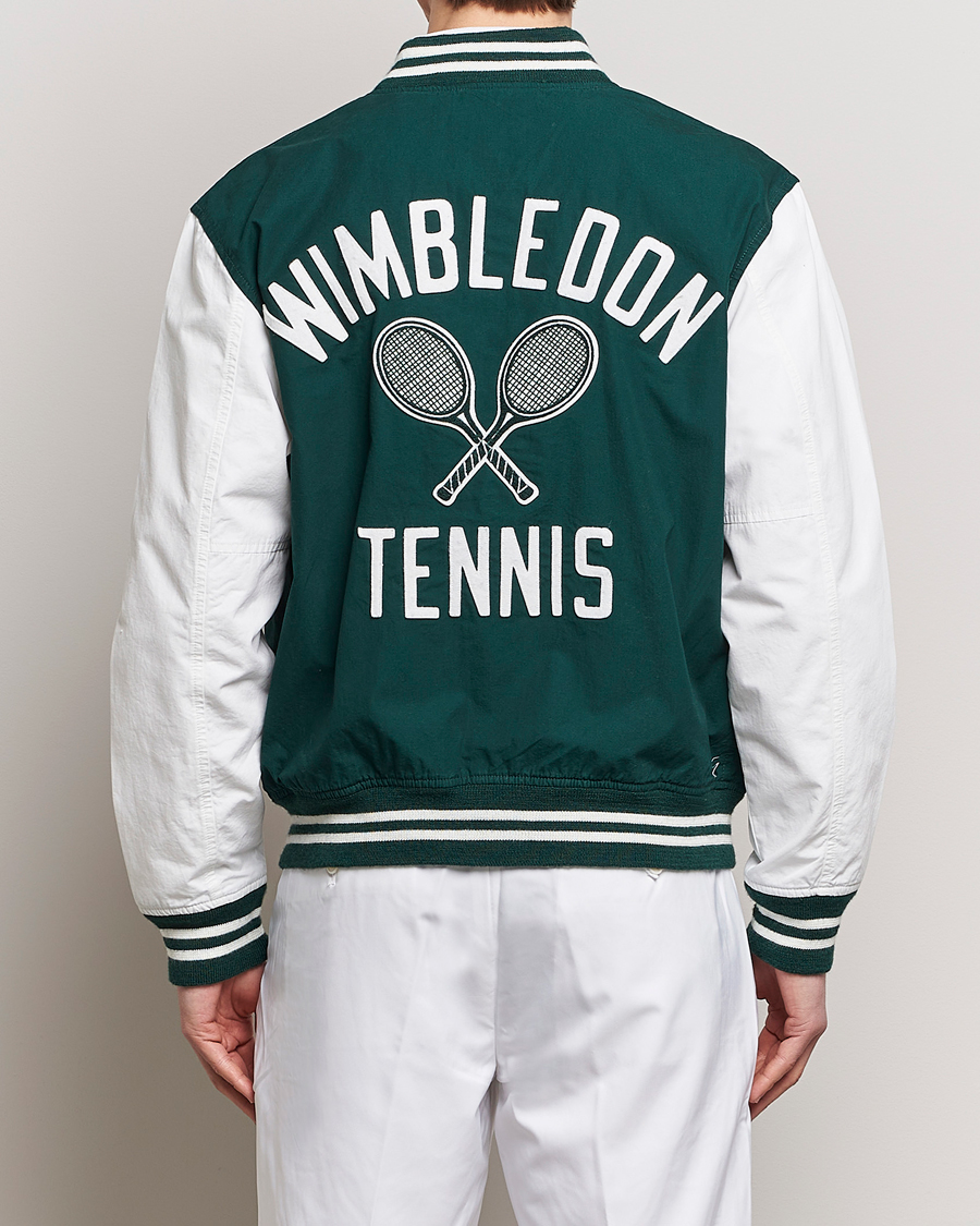 Herr | Jackor | Polo Ralph Lauren | Wimbledon Bomber Jacket White/Moss Agate