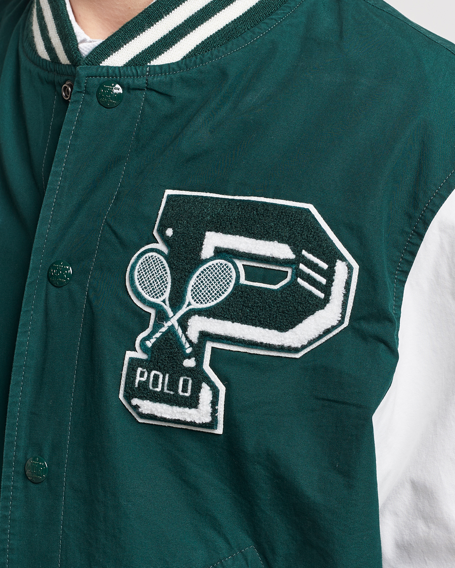 Herr | Jackor | Polo Ralph Lauren | Wimbledon Bomber Jacket White/Moss Agate