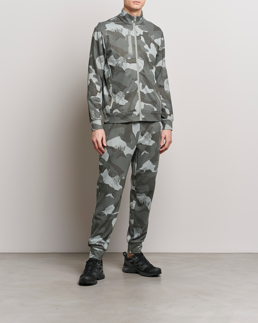 Herr | Tröjor | RLX Ralph Lauren | Warp Tech Jersey Camo Full Zip Grey