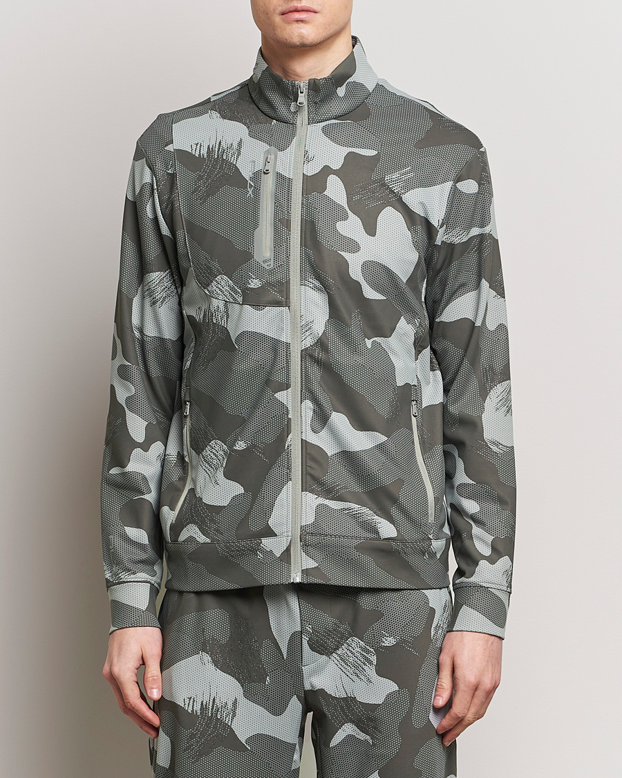 Herr | Sport | RLX Ralph Lauren | Warp Tech Jersey Camo Full Zip Grey