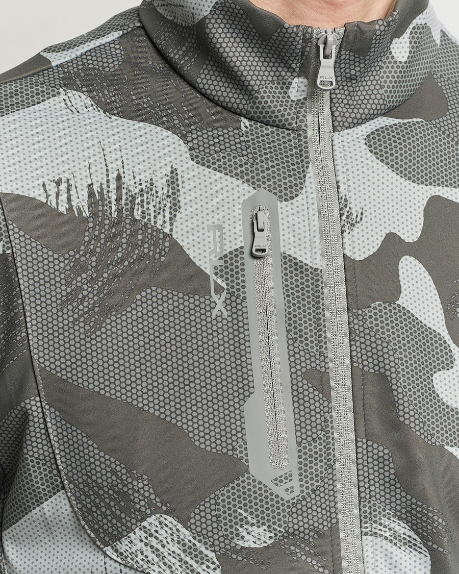 Herr | Tröjor | RLX Ralph Lauren | Warp Tech Jersey Camo Full Zip Grey