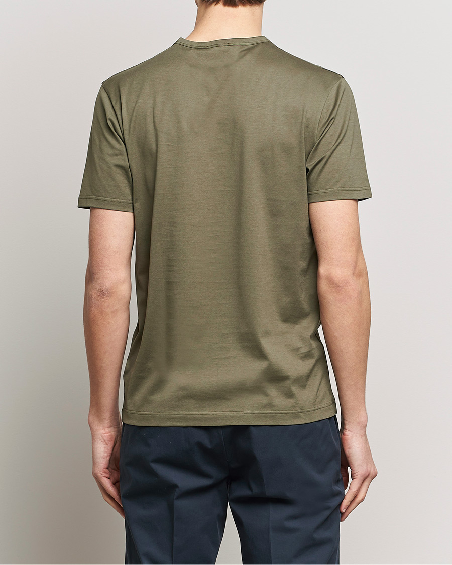 Herr | T-Shirts | Sunspel | Crew Neck Q82 Cotton T-Shirt Khaki