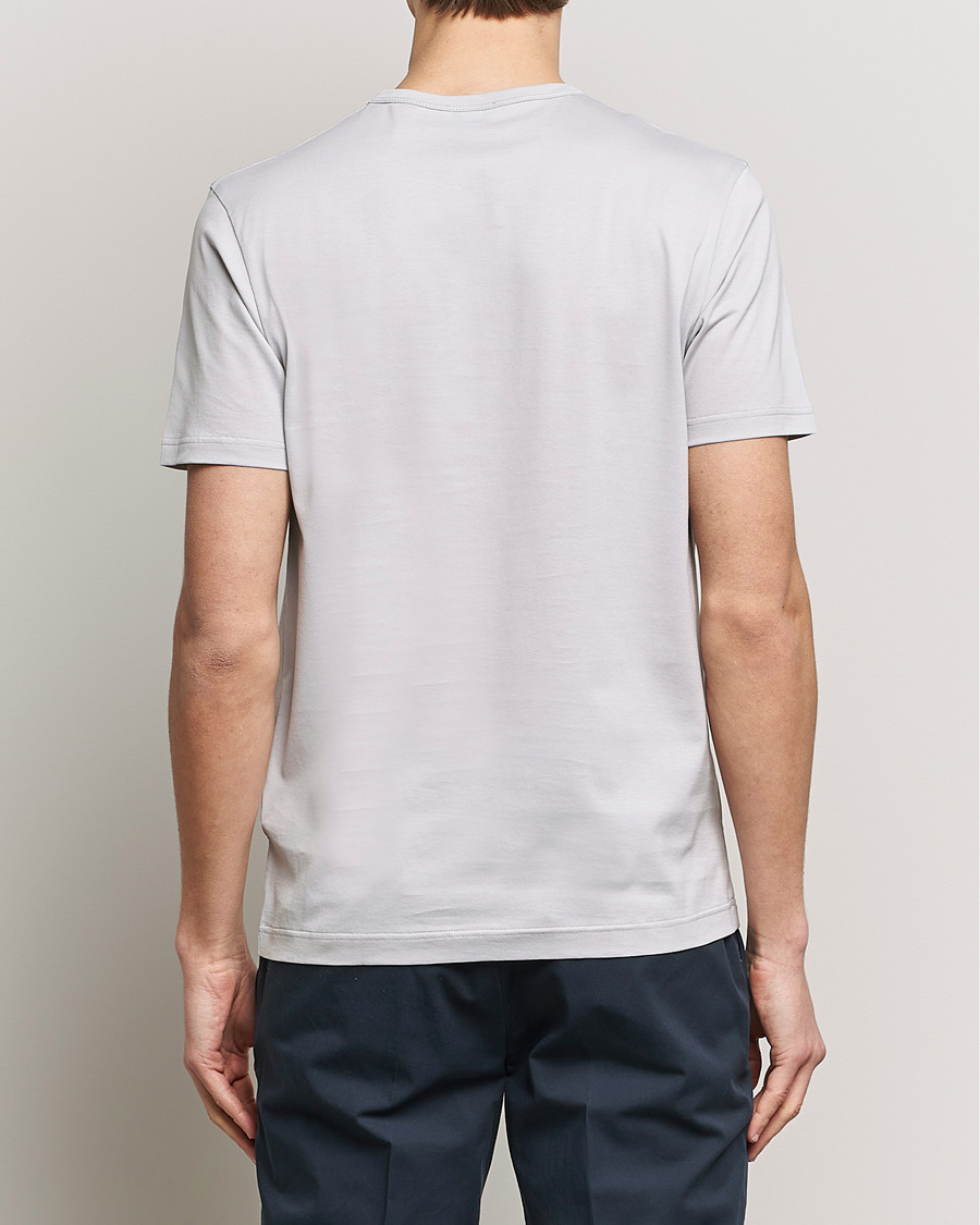 Herr | T-Shirts | Sunspel | Crew Neck Cotton Tee Smoke