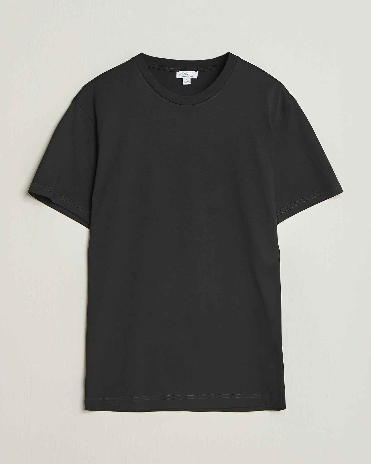 Herr | T-Shirts | Sunspel | Riviera Midweight T-Shirt Black