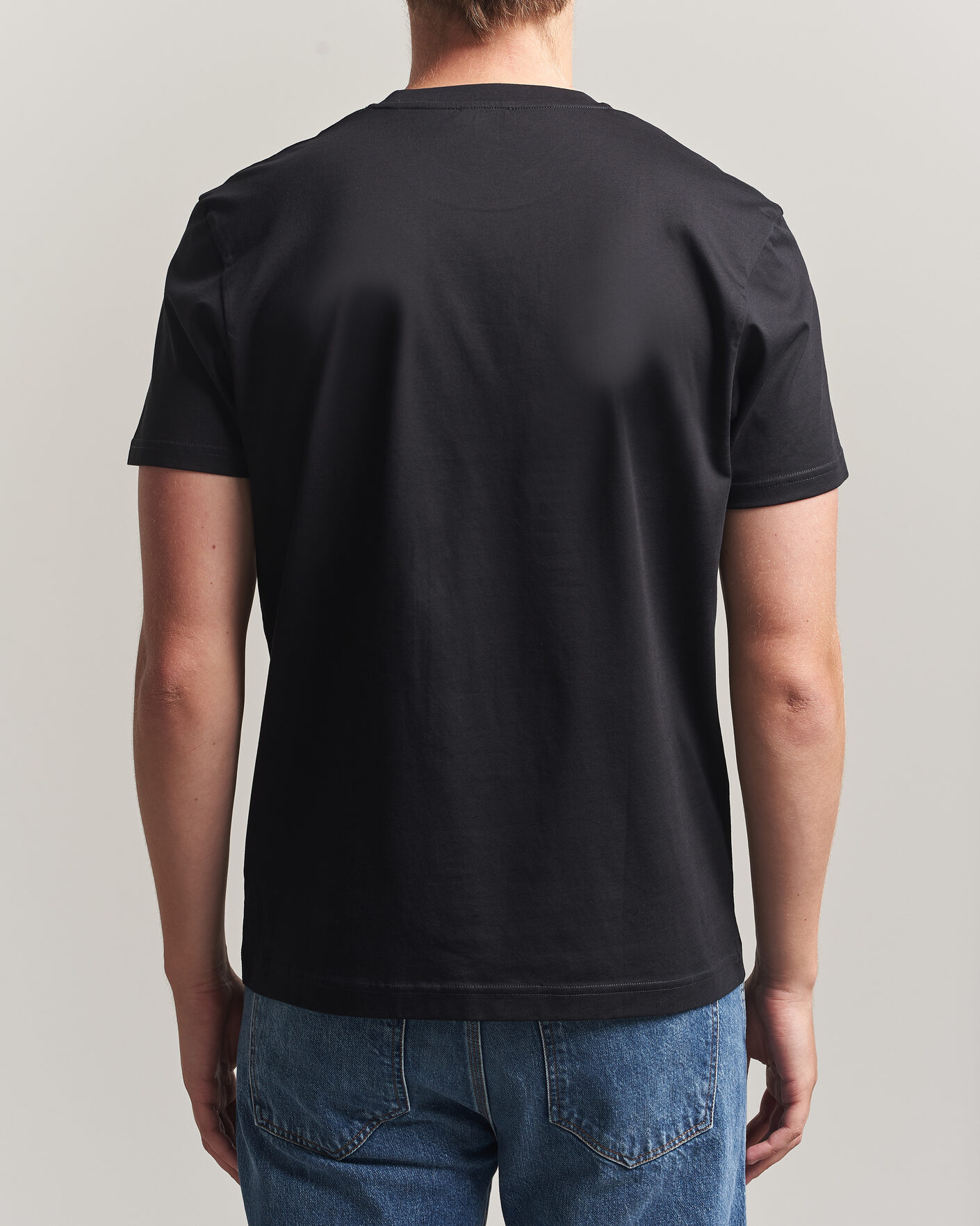 Herr | T-Shirts | Sunspel | Riviera Midweight T-Shirt Black
