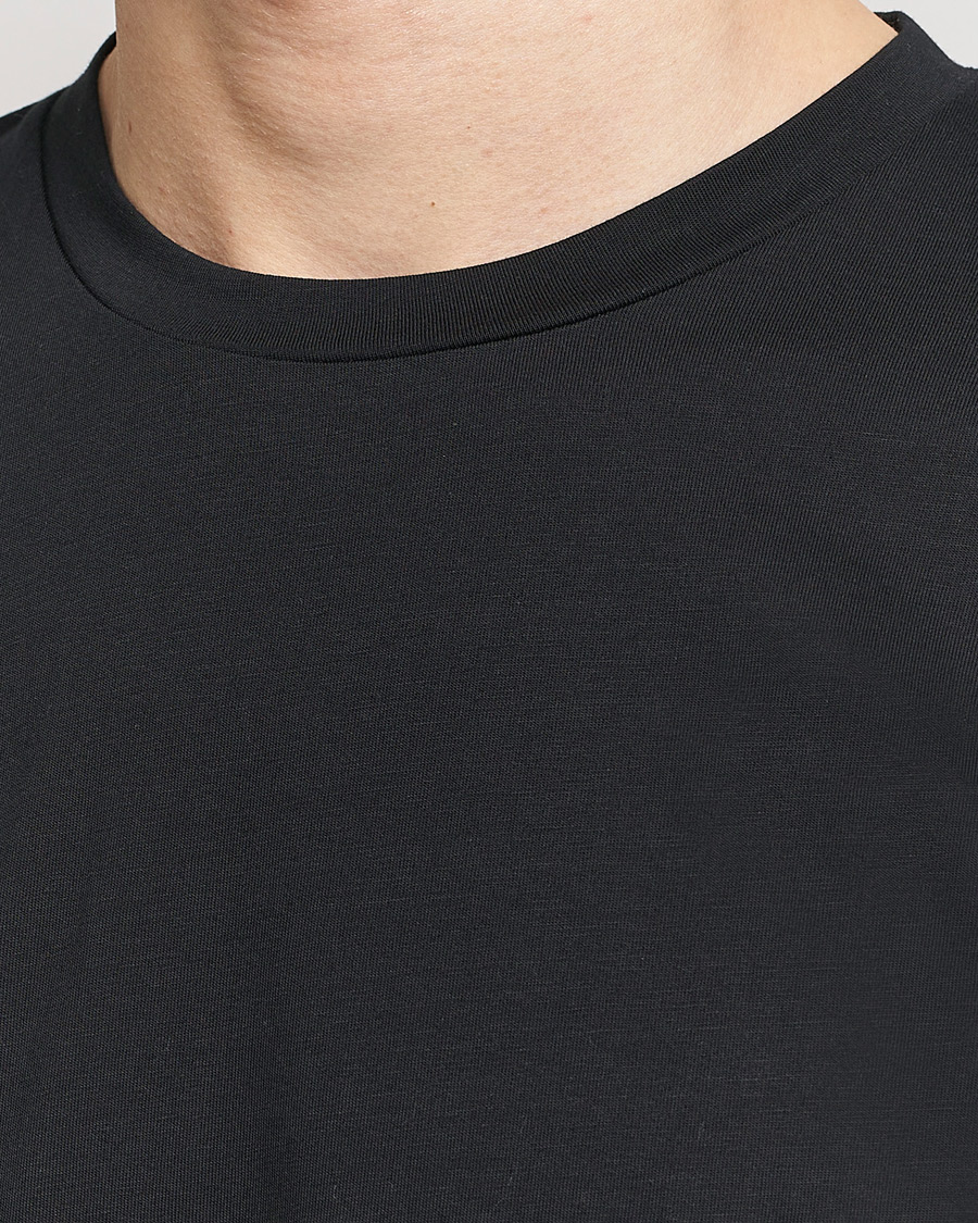 Herr | T-Shirts | Sunspel | Riviera Midweight T-Shirt Black