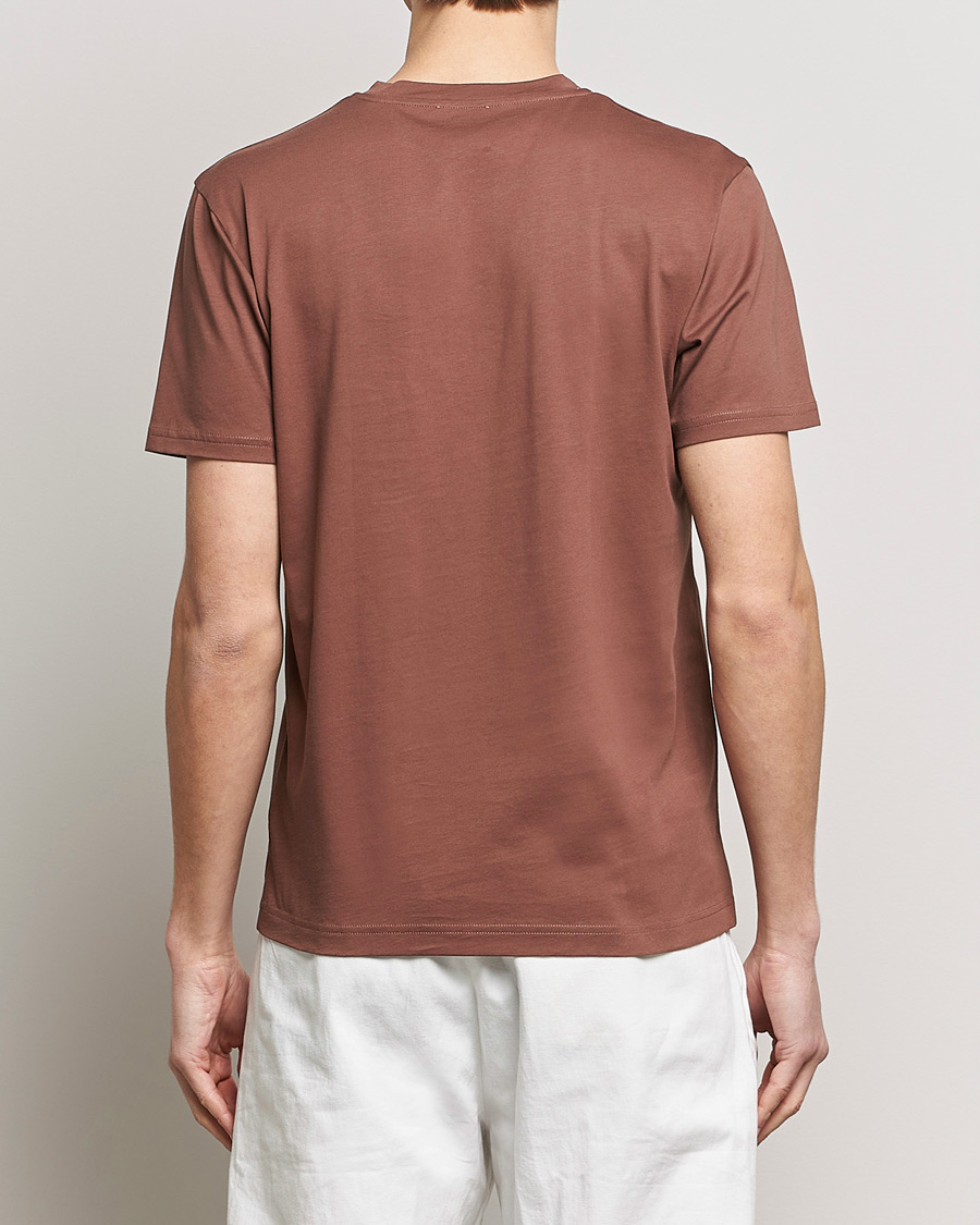 Herr | T-Shirts | Sunspel | Riviera Midweight Tee Brown