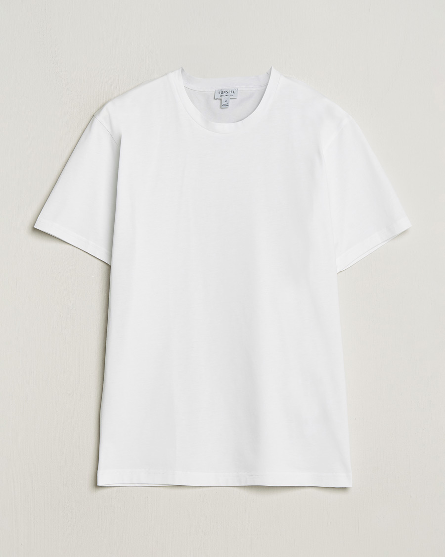 Herr | T-Shirts | Sunspel | Riviera Midweight T-Shirt White
