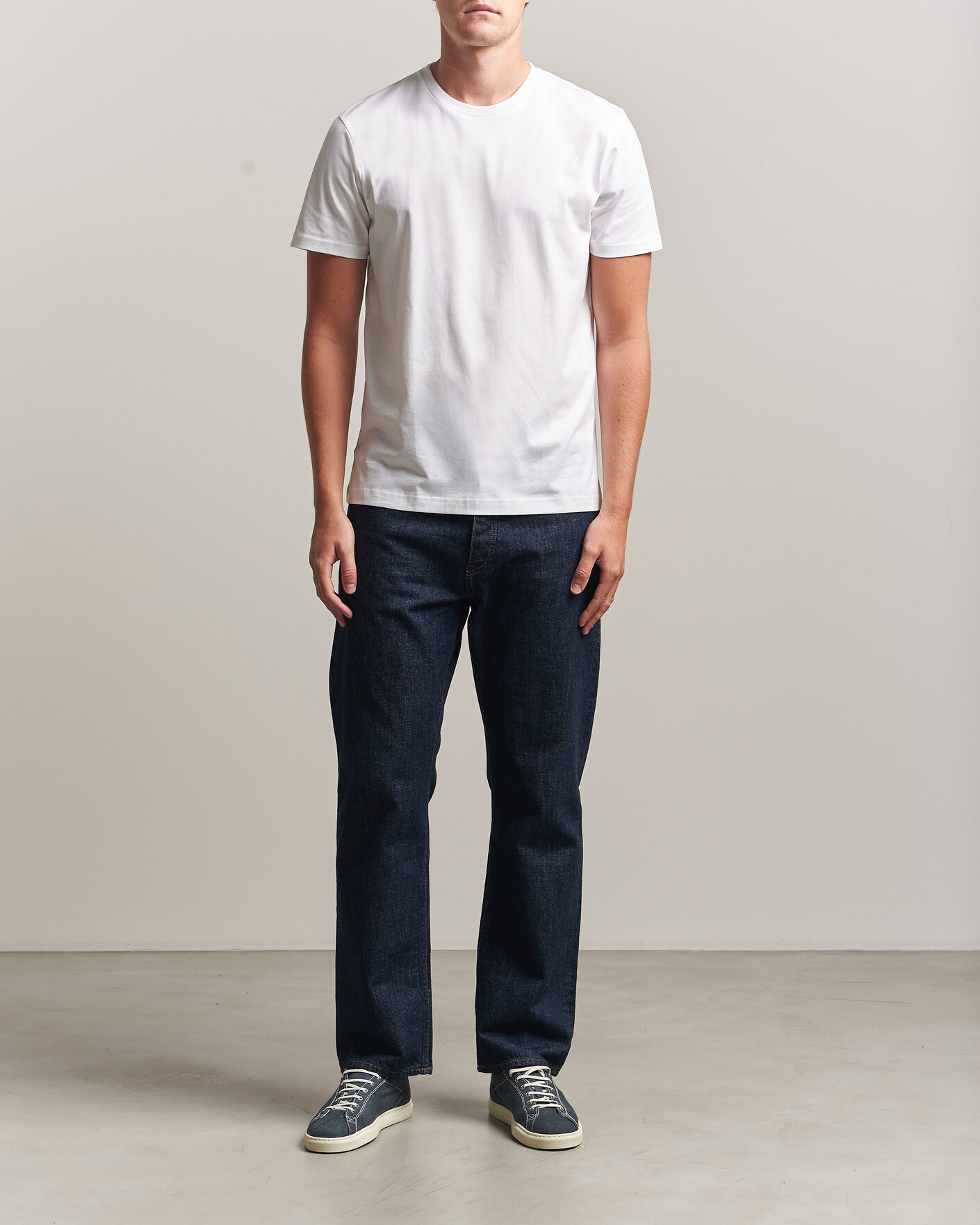 Herr | T-Shirts | Sunspel | Riviera Midweight T-Shirt White