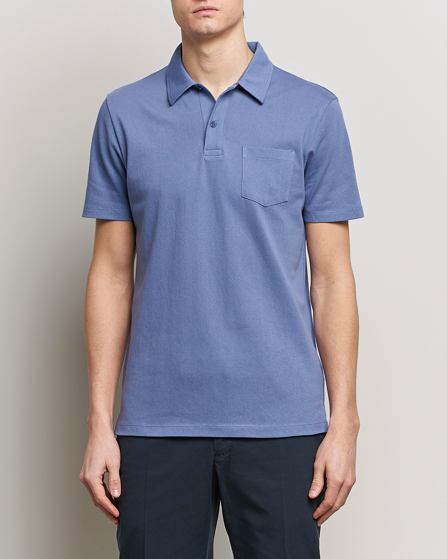 Herr | Pikéer | Sunspel | Riviera Polo Shirt Grape
