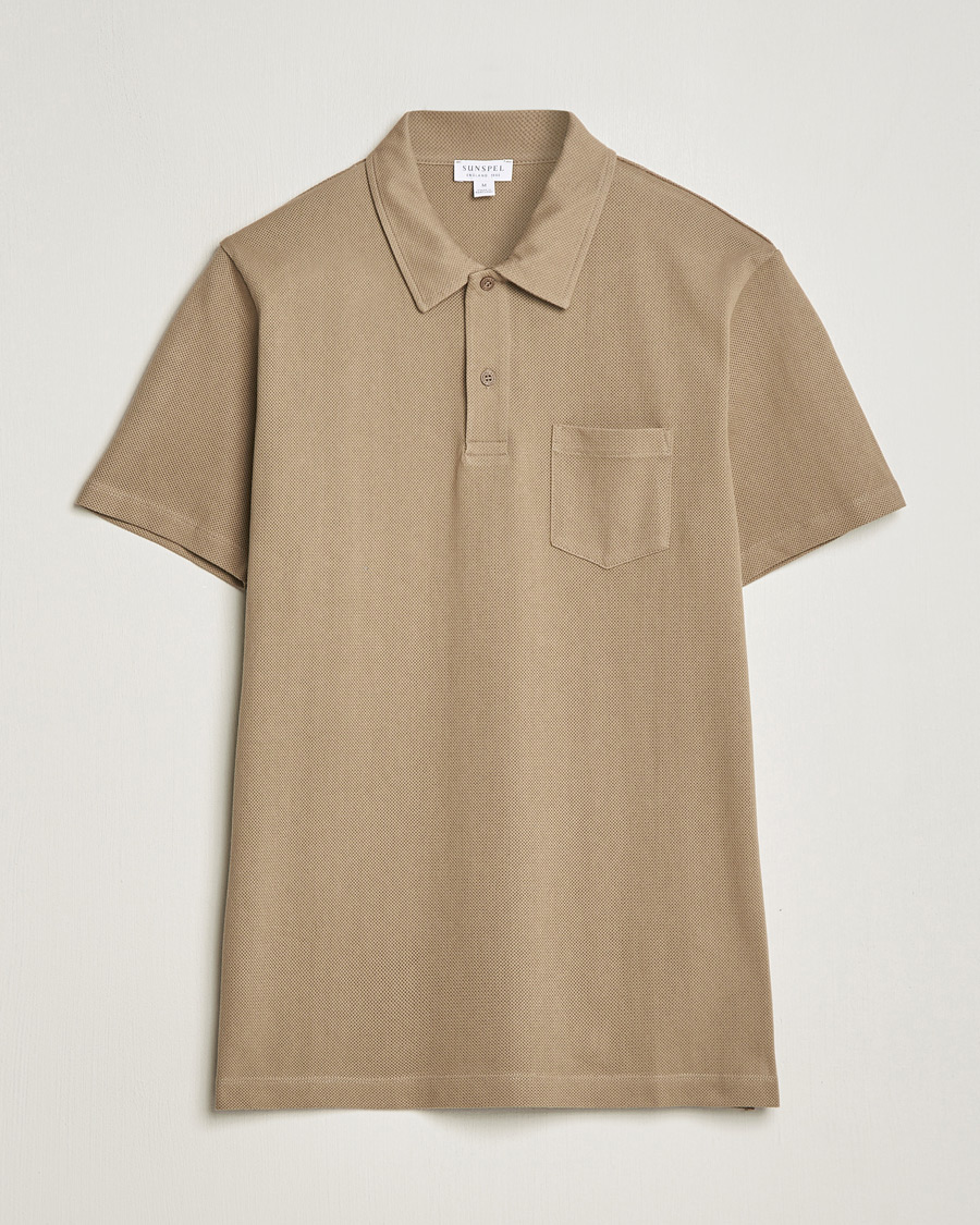 Herr | Pikéer | Sunspel | Riviera Polo Shirt Dark Stone