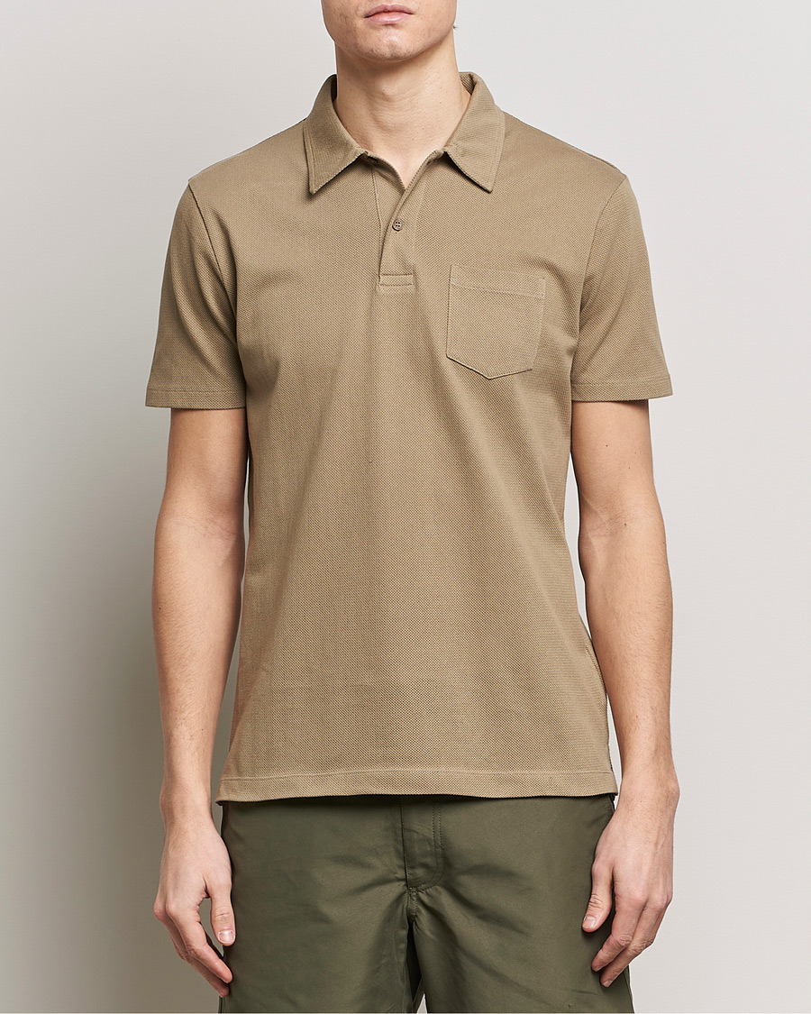 Herr | Best of British | Sunspel | Riviera Polo Shirt Dark Stone