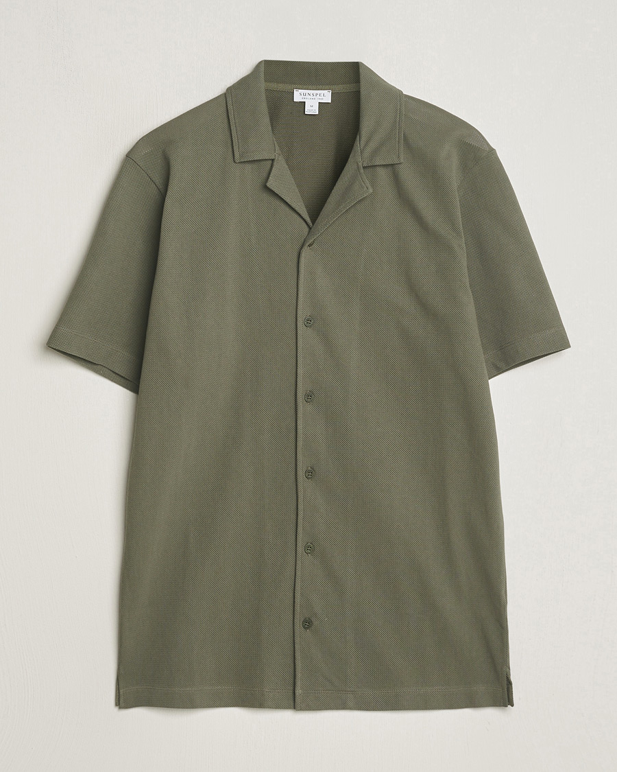 Herr | Skjortor | Sunspel | Riviera Resort Shirt Khaki