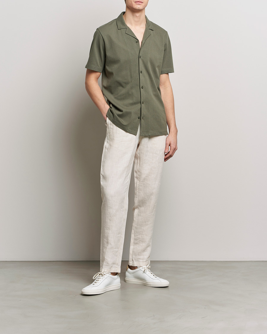 Herr | Skjortor | Sunspel | Riviera Resort Shirt Khaki