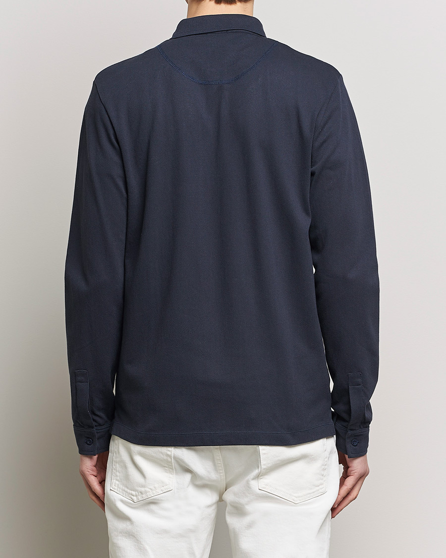 Herr | Skjortor | Sunspel | Riviera Long Sleeve Shirt Navy