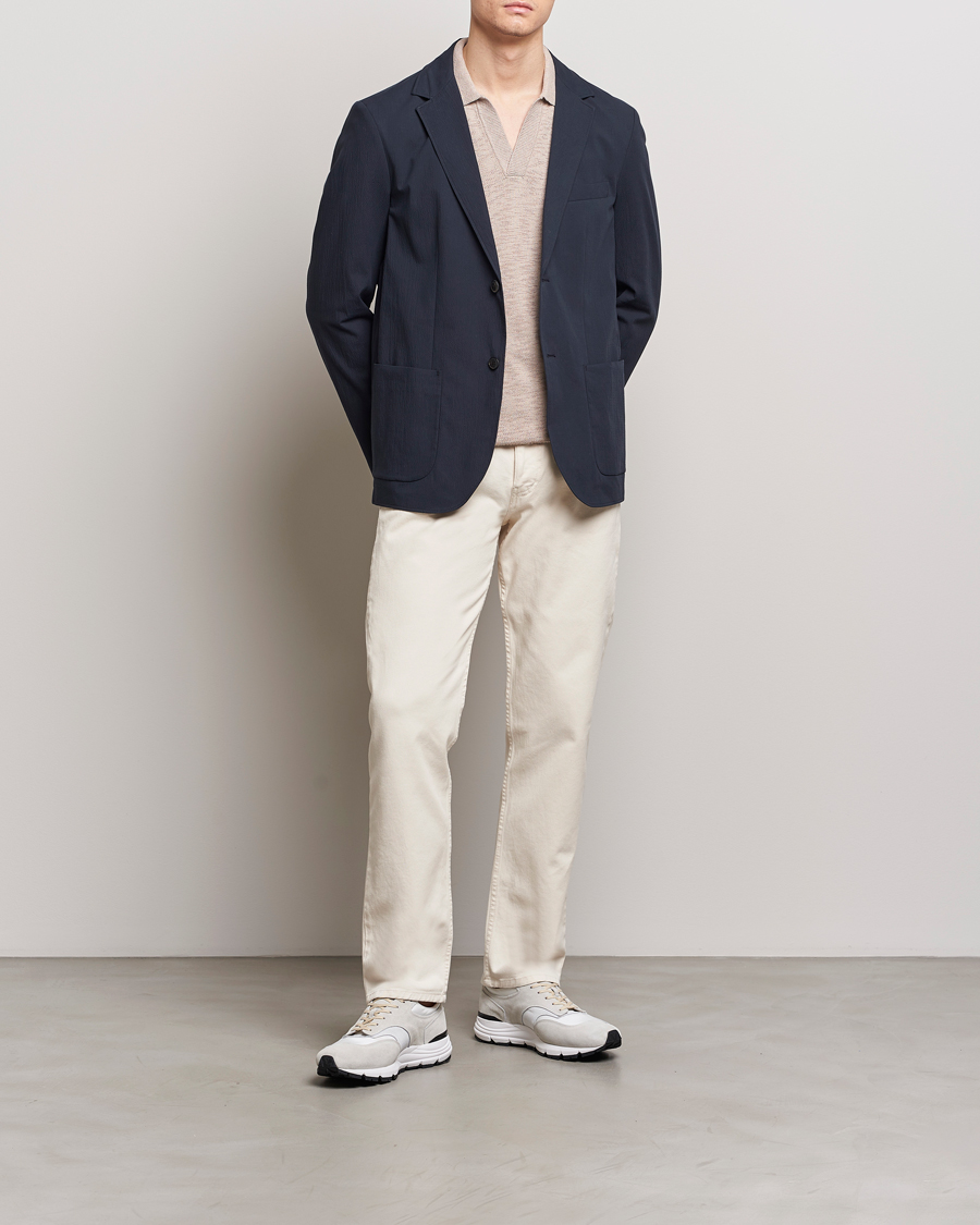 Herr | Byxor | Sunspel | Five Pocket Cotton Twill Trousers Undyed