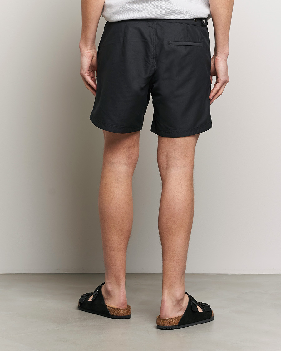 Herr | Badbyxor | Sunspel | Recycled Seaqual Tailored Swim Shorts Black
