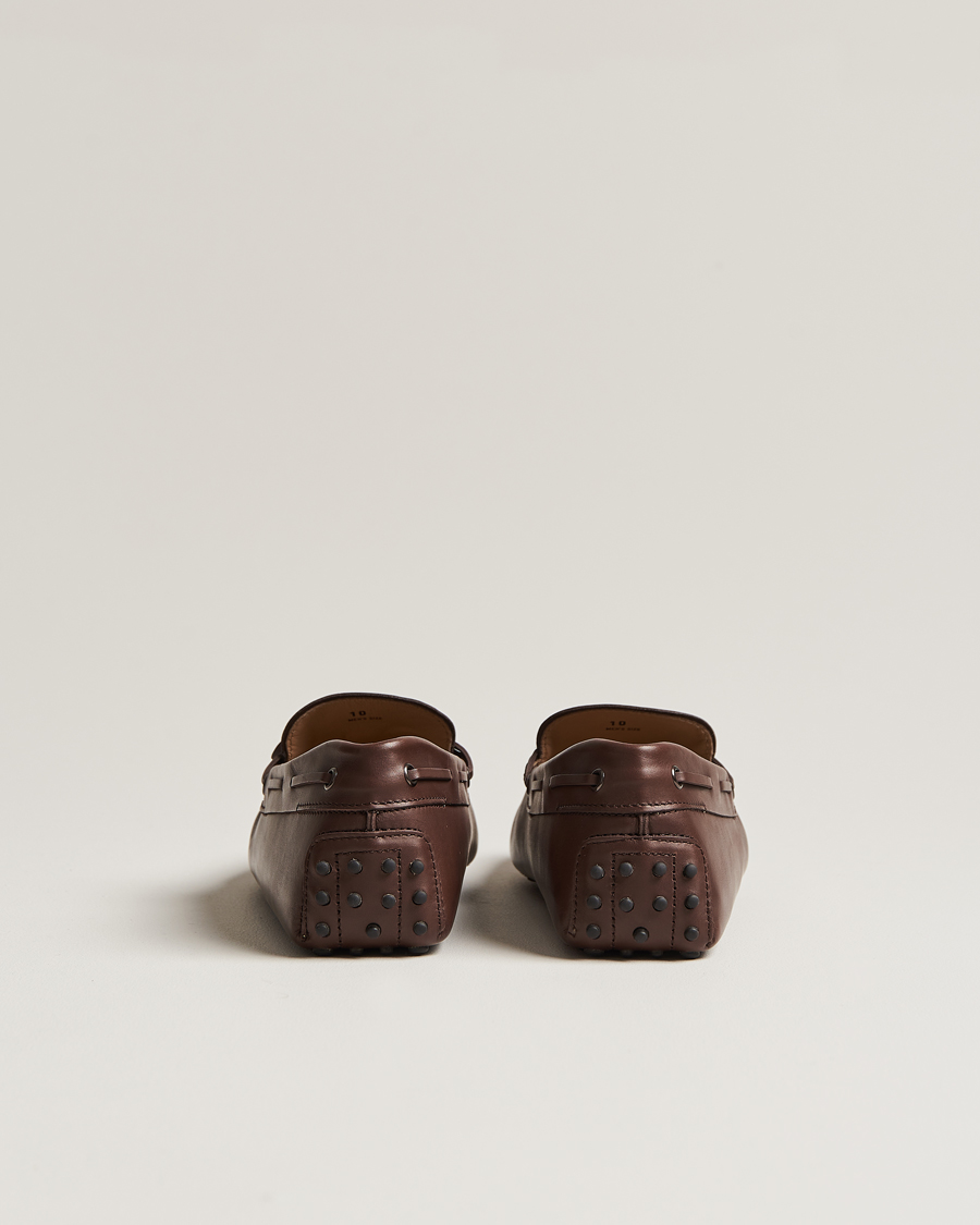 Herr | Tod's Lacetto Gommino Carshoe Dark Brown Calf | Tod's | Lacetto Gommino Carshoe Dark Brown Calf