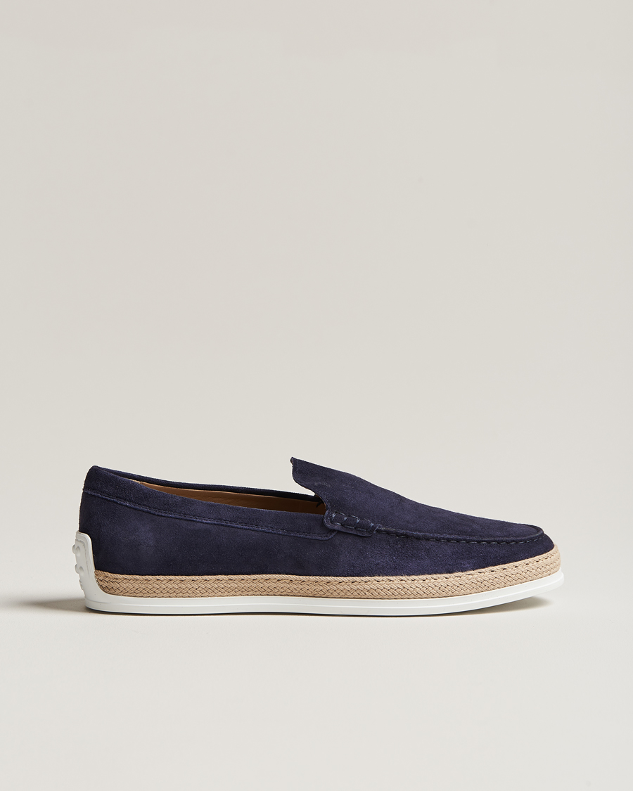 Herr | Tod's Raffia Loafer Navy Suede | Tod's | Raffia Loafer Navy Suede