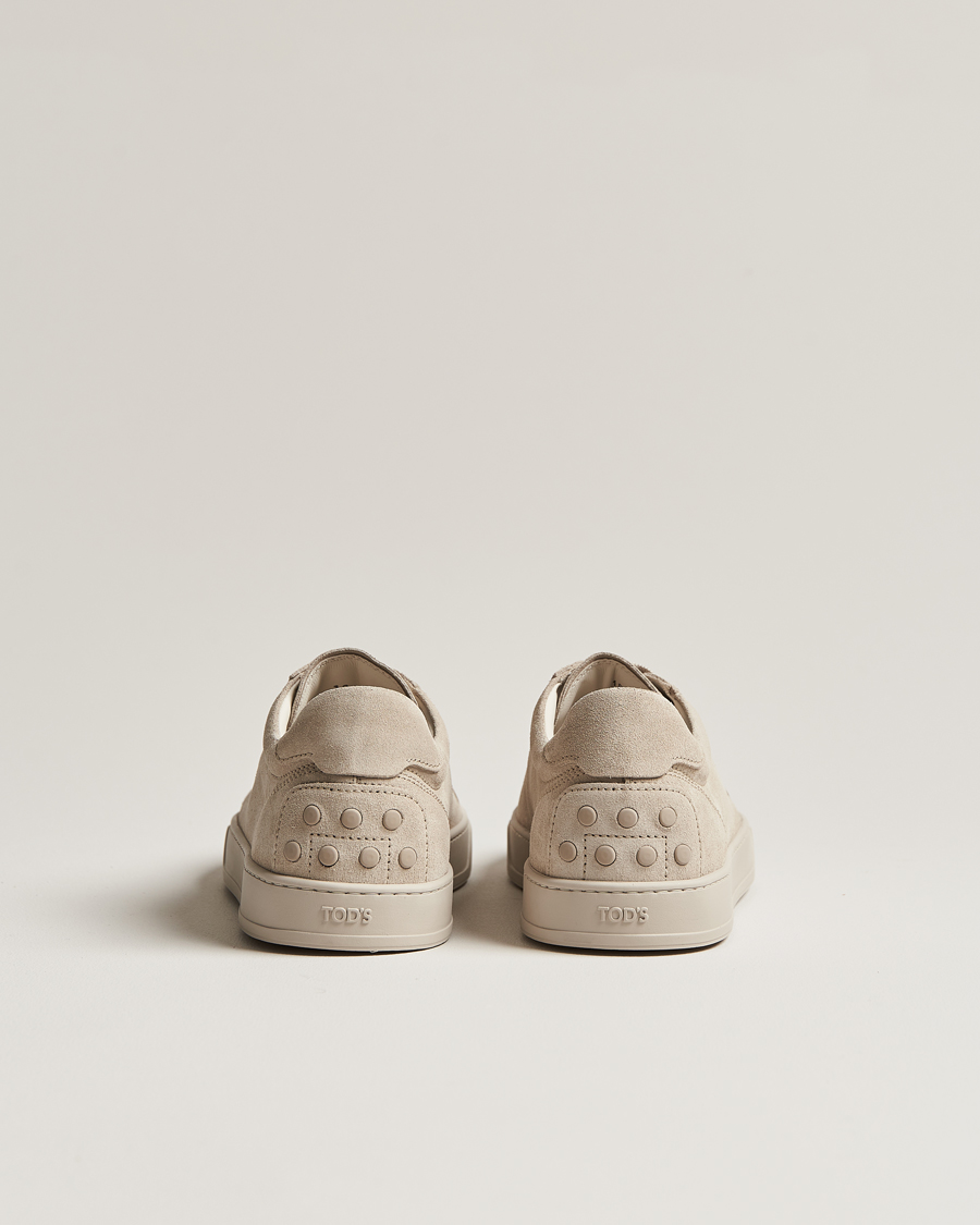 Herr | Tod's Cassetta Lacciata Sneaker Light Grey Suede | Tod's | Cassetta Lacciata Sneaker Light Grey Suede