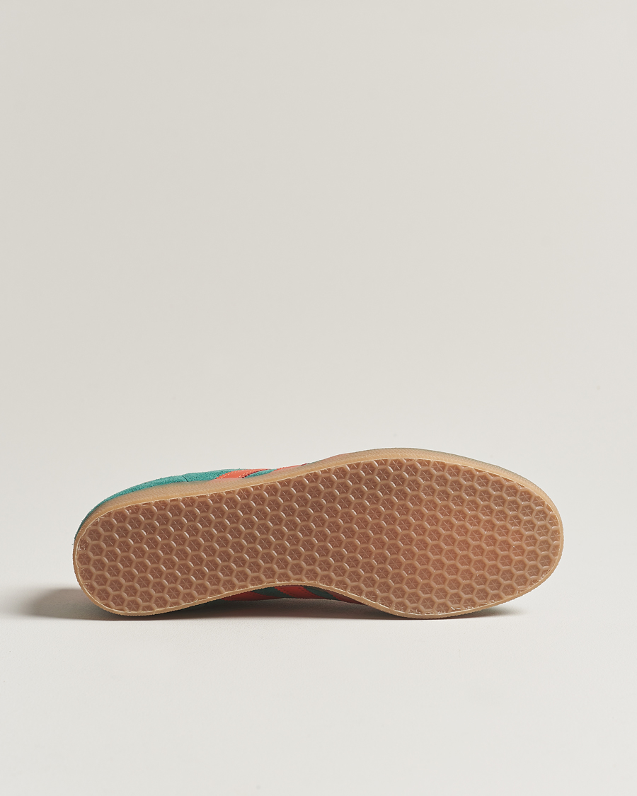 Herr | adidas Originals Gazelle Sneaker Green/Red | adidas Originals | Gazelle Sneaker Green/Red