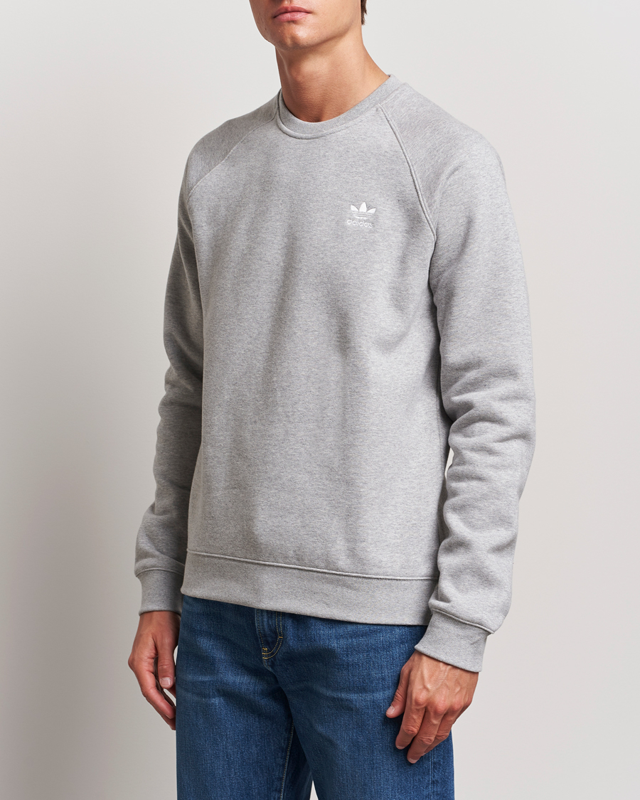 Herr | Senast inkommet | adidas Originals | Essential Crew Neck Sweatshirt Grey Melange