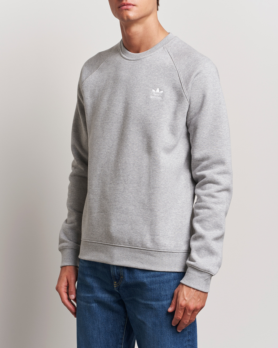 Herr | Tröjor | adidas Originals | Essential Crew Neck Sweatshirt Grey Melange