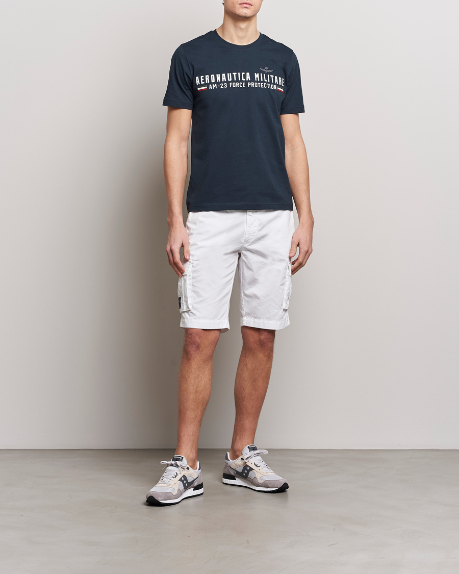 Herr | Shorts | Aeronautica Militare | BE066 Cargo Shorts Off White
