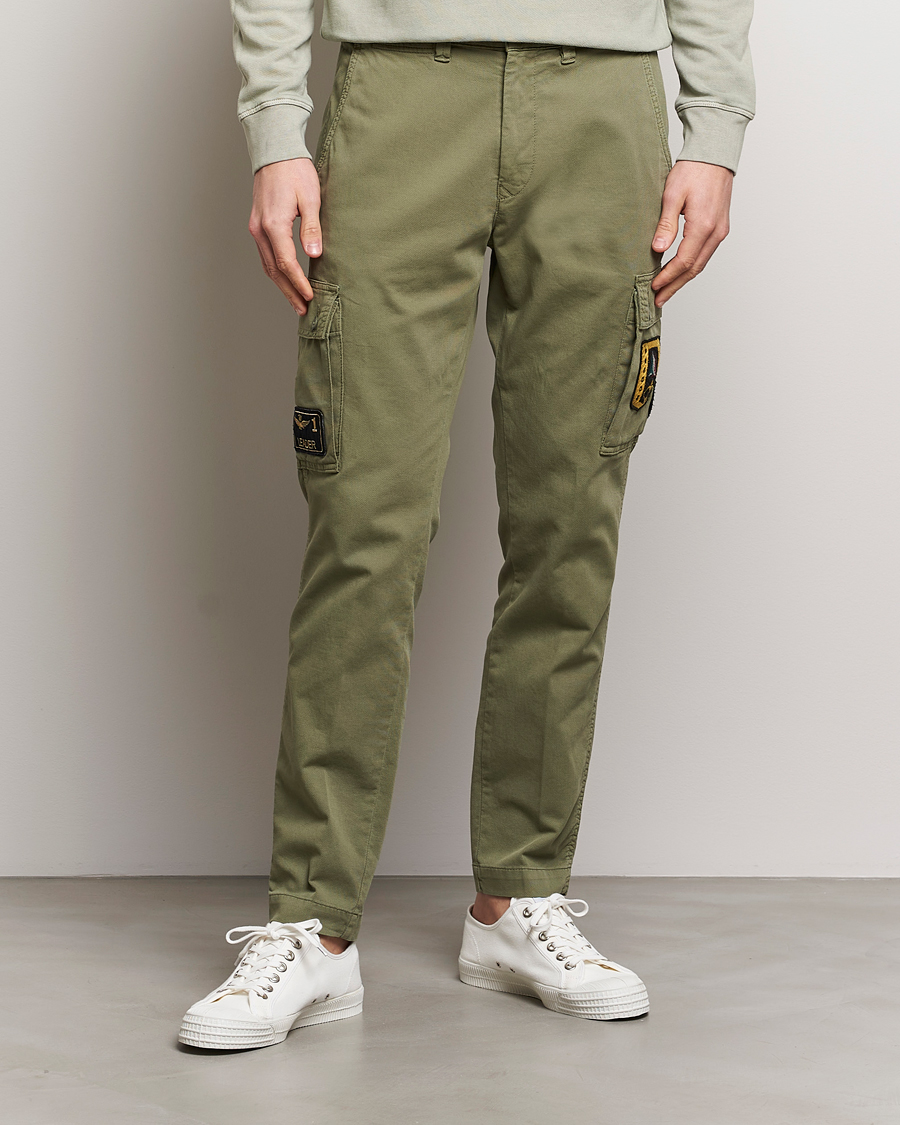 Herr | Rea kläder | Aeronautica Militare | Heritage Cargo Pants Sage Green