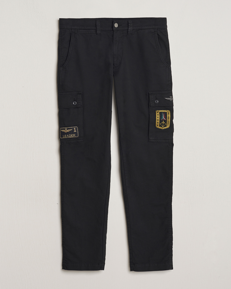 Herr | Byxor | Aeronautica Militare | Heritage Cargo Pants Jet Black