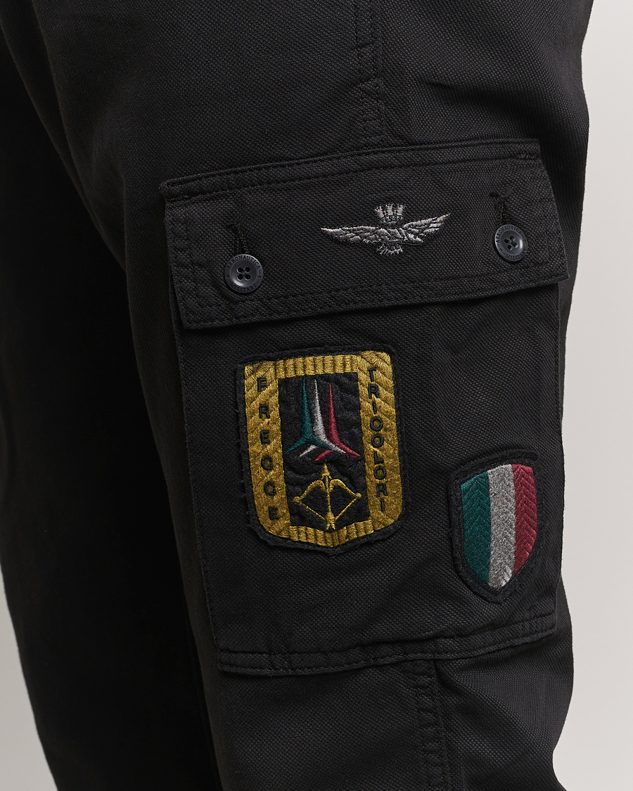 Herr | Byxor | Aeronautica Militare | Heritage Cargo Pants Jet Black