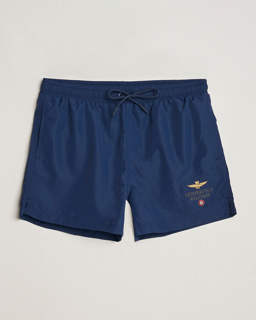 Herr | Badbyxor | Aeronautica Militare | Costume Swim Shorts Navy