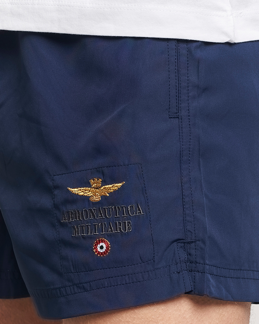 Herr | Badbyxor | Aeronautica Militare | Costume Swim Shorts Navy