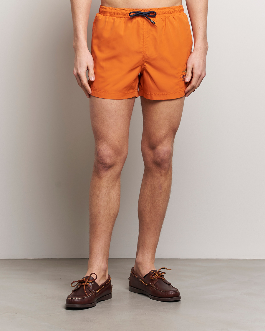 Herr | Realisation | Aeronautica Militare | Costume Swim Shorts Carrot Orange