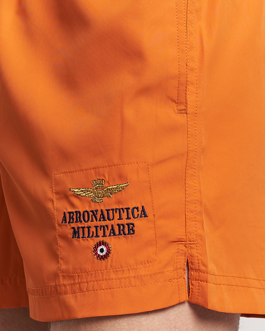 Herr | Badbyxor | Aeronautica Militare | Costume Swim Shorts Carrot Orange