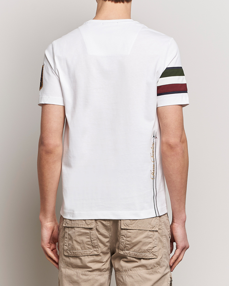 Herr | T-Shirts | Aeronautica Militare | Tricolori Crew Neck T-Shirt Off White
