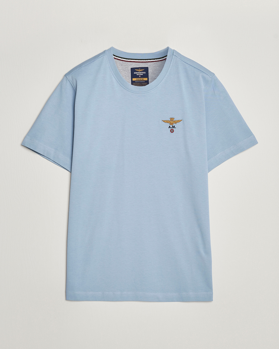 Herr | T-Shirts | Aeronautica Militare | TS1580 Crew Neck T-Shirt Glacier Blue