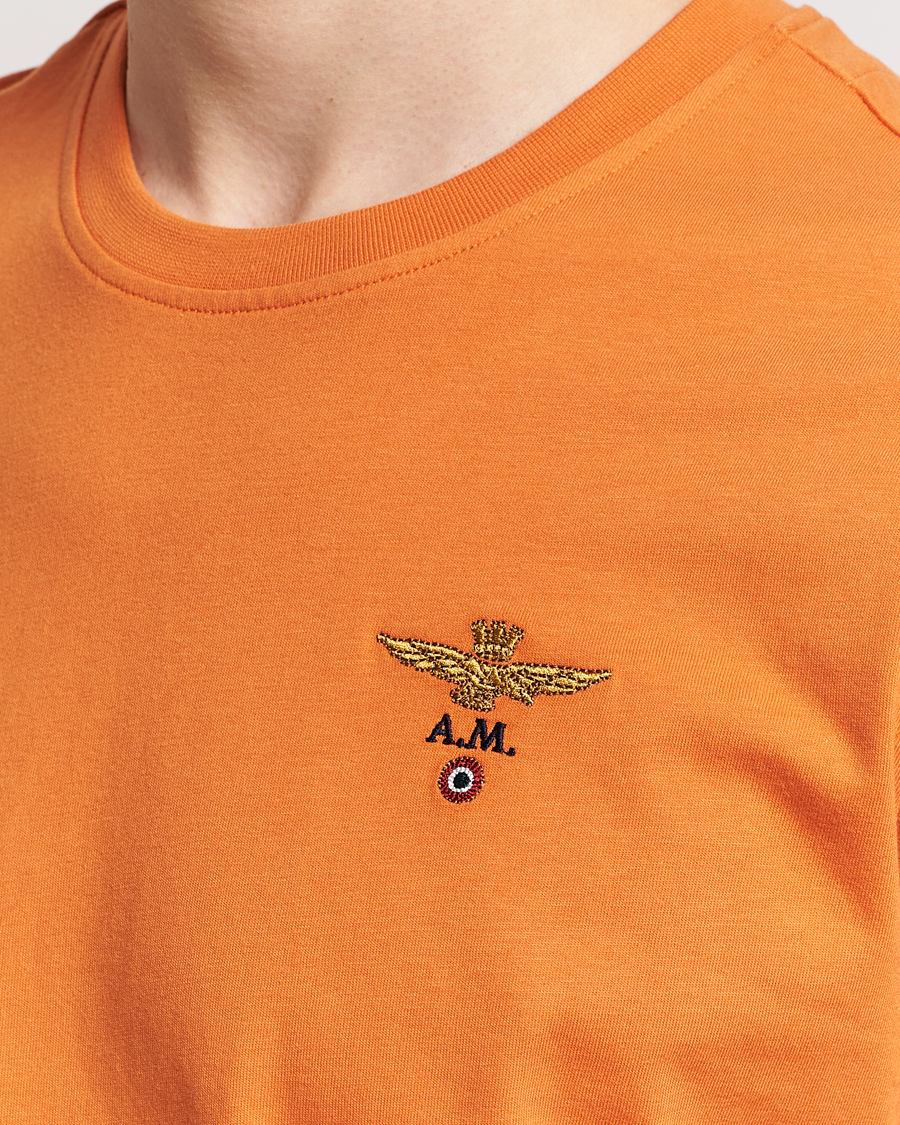 Herr | T-Shirts | Aeronautica Militare | TS1580 Crew Neck T-Shirt Carrot Orange
