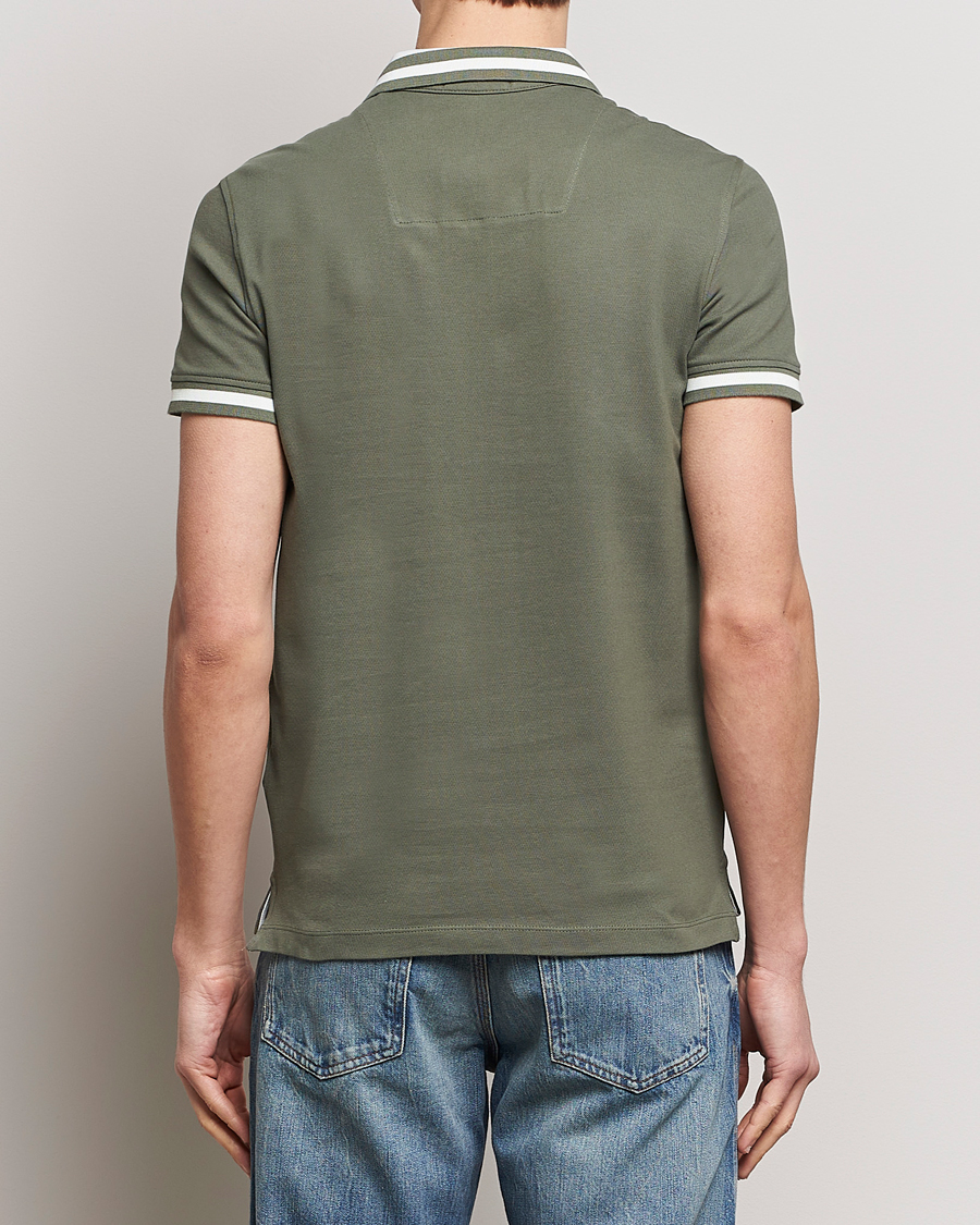 Herr | Pikéer | Aeronautica Militare | Tipped Polo Verde Green