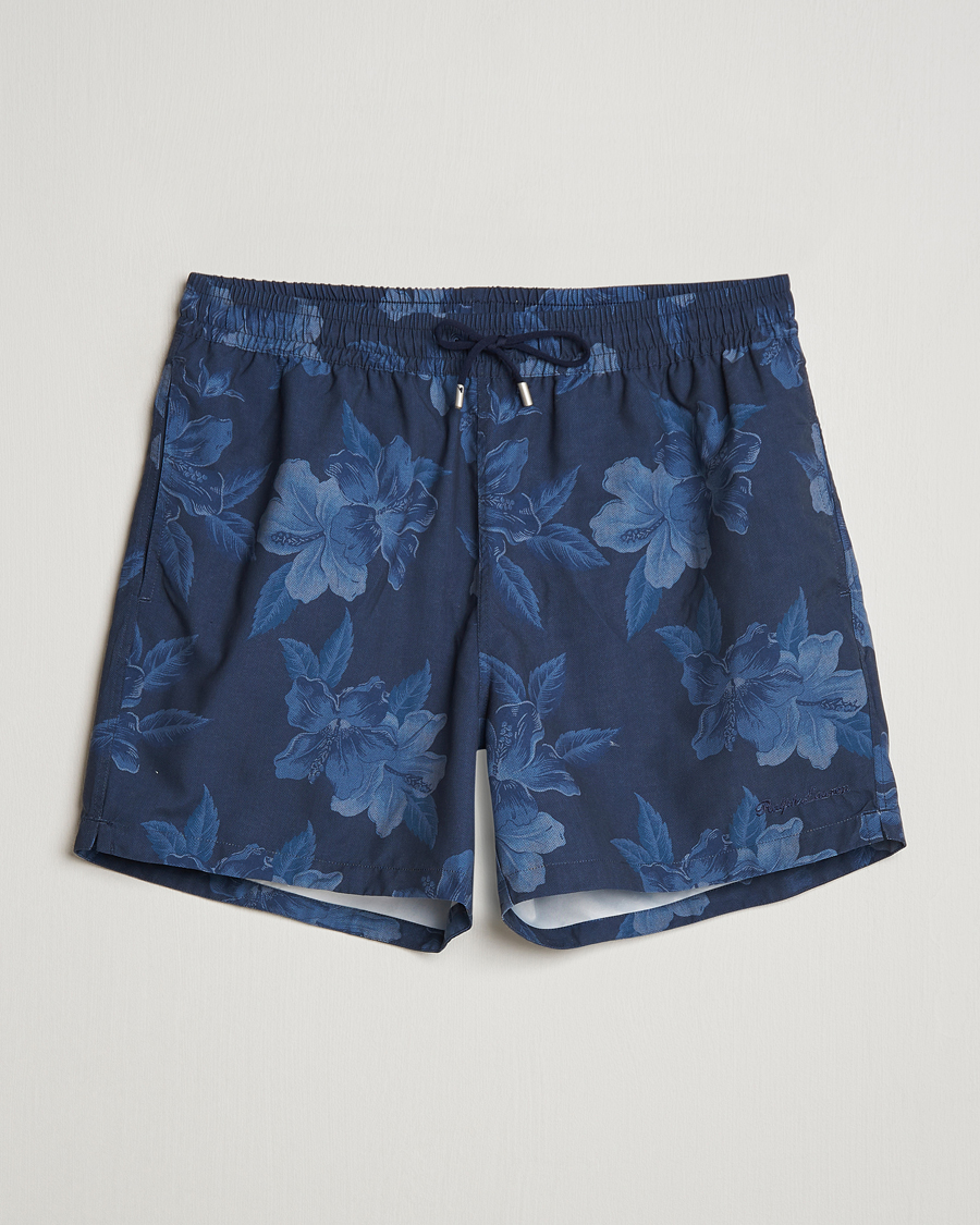 Herr | Badbyxor | Ralph Lauren Purple Label | Amalfi Swim Shorts Navy Hibiscus