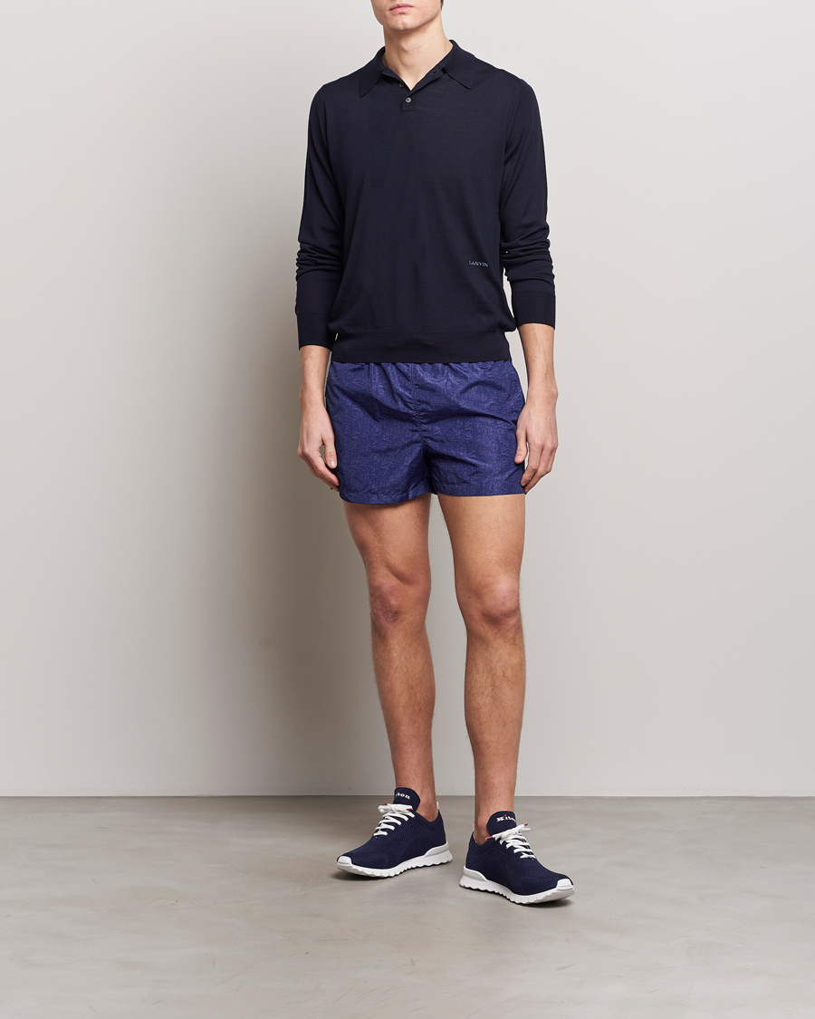 Herr | Badbyxor | Kiton | Nylon Swim Shorts Navy