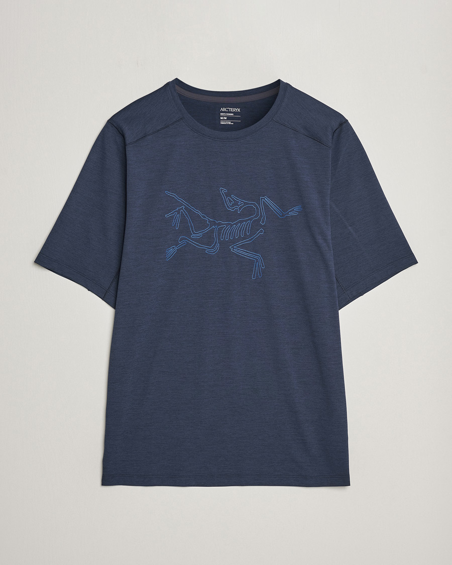 Herr | T-Shirts | Arc'teryx | Cormac Bird Logo Crew Neck T-Shirt Black Sapphire