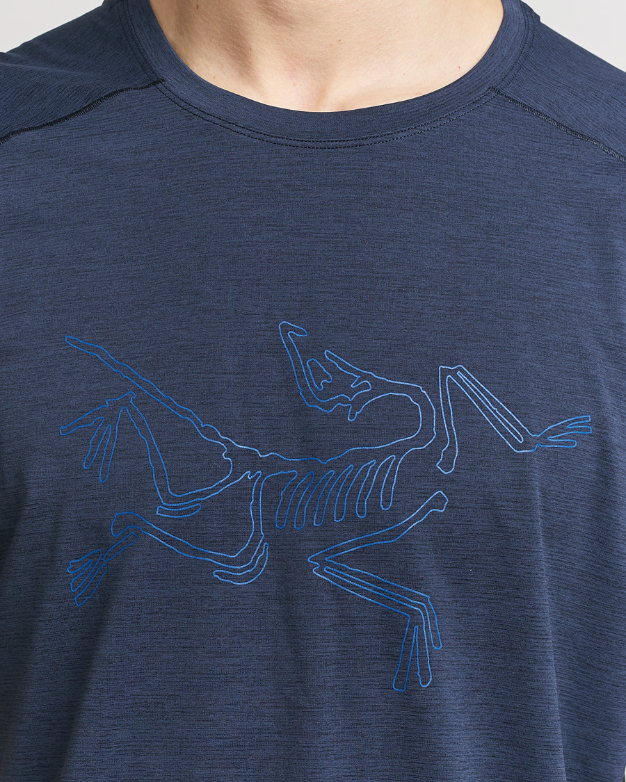 Herr | T-Shirts | Arc'teryx | Cormac Bird Logo Crew Neck T-Shirt Black Sapphire