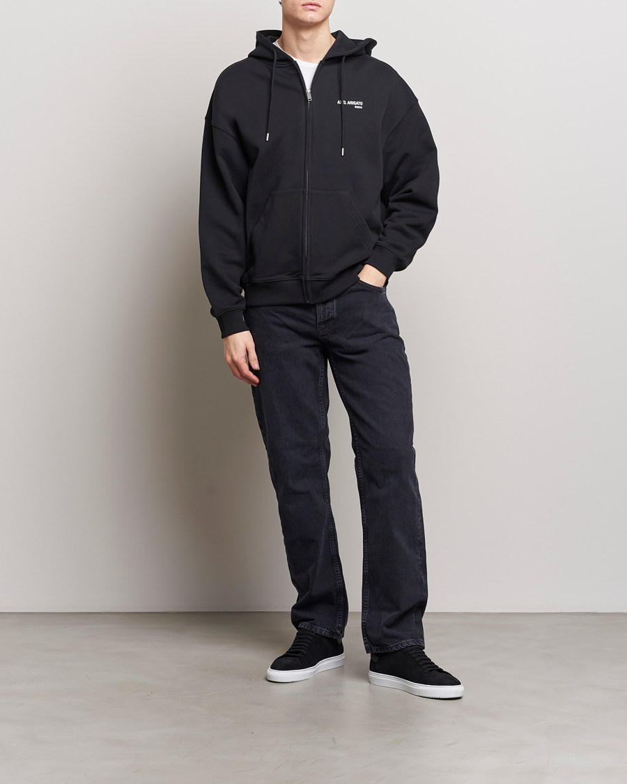 Herr | Tröjor | Axel Arigato | Field Full Zip Hoodie Black