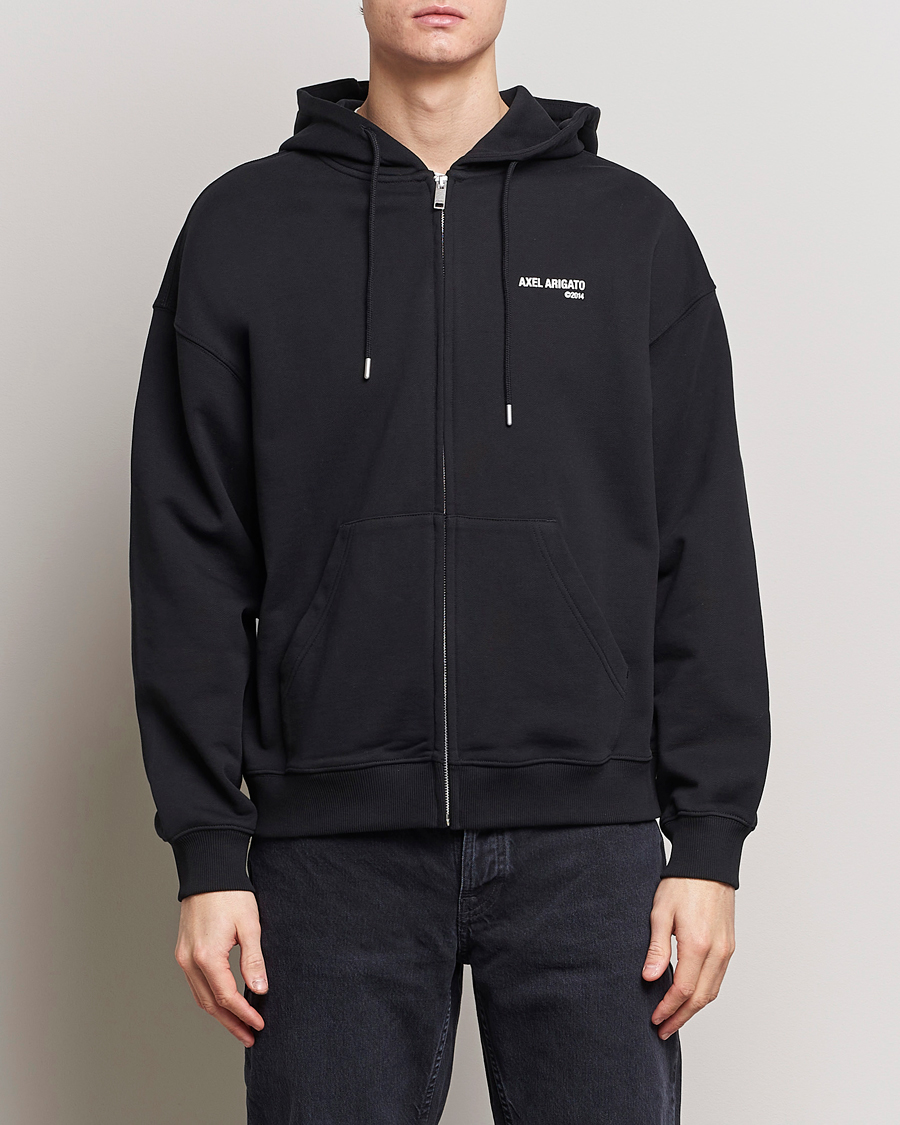 Herr | Avdelningar | Axel Arigato | Field Full Zip Hoodie Black