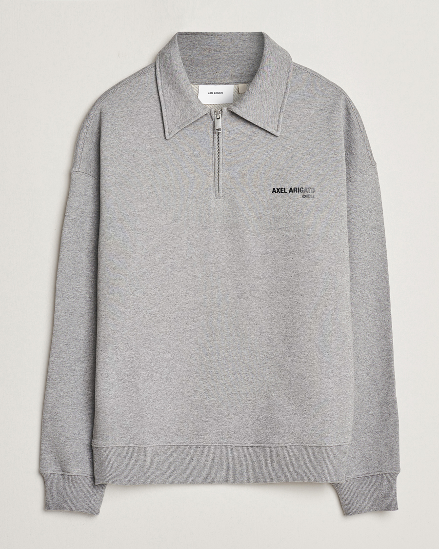Herr | Tröjor | Axel Arigato | Remi Half Zip Sweater Grey Melange