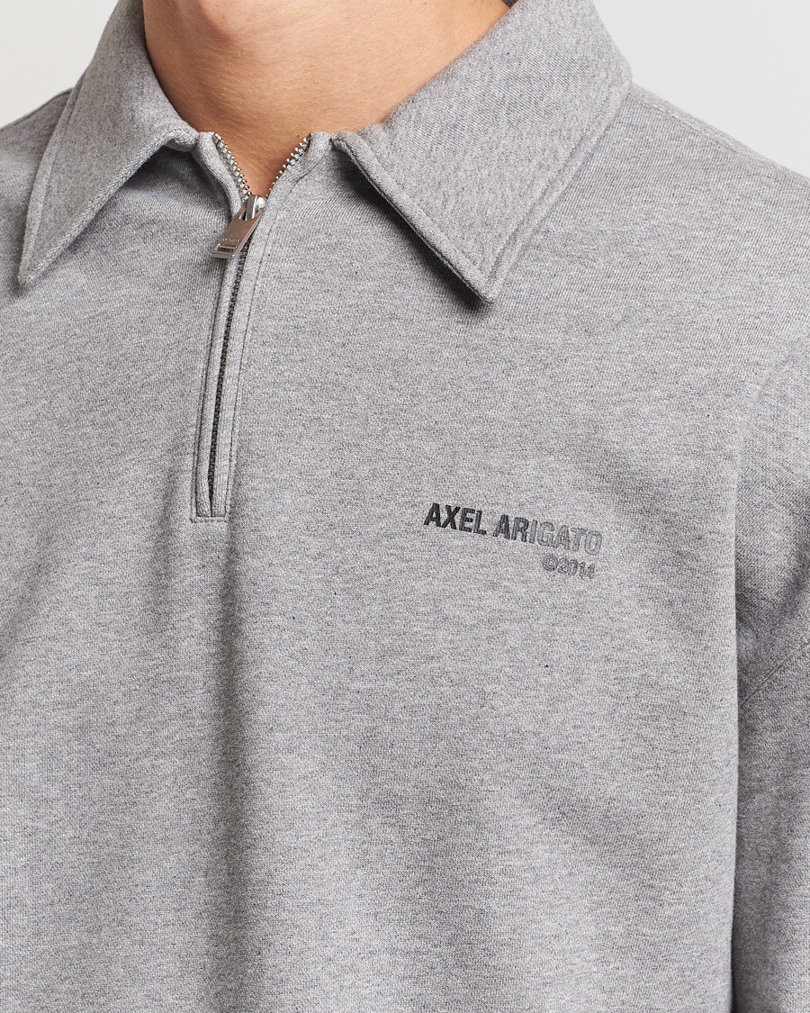 Herr | Tröjor | Axel Arigato | Remi Half Zip Sweater Grey Melange